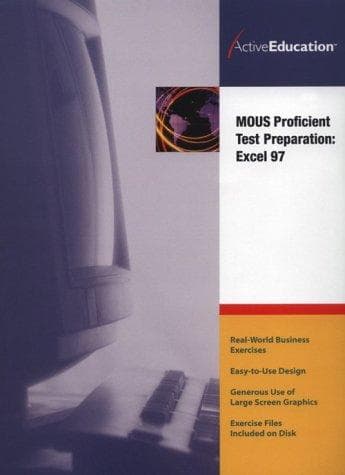 Tapa de ActiveEducation's  Excel 97 (MOUS) Proficient Test Preparation