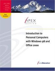 Tapa de Introduction to Personal Computers with Windows 98 and Office 2000