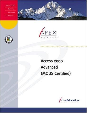 Tapa de Access 2000 Advanced Revised (MOUS)