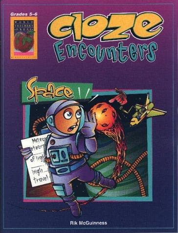 Tapa de Cloze Encounters, Space, Grades 5-6