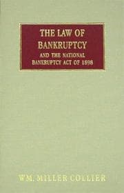 Tapa de The law of bankruptcy and the national Bankruptcy act of 1898