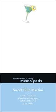 Tapa de Sweet Blue Martini Memo Pad Featuring the Art of Lisa Zador