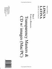 Tapa de Lingua Latina, Transparency Masters & CD Rom with JPEG Images