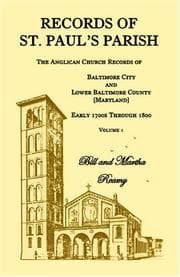 Tapa de Records of St. Paul's Parish