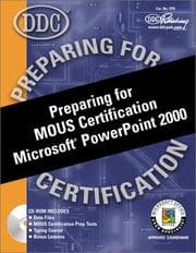 Tapa de Preparing for MOUS certification Microsoft PowerPoint 2000