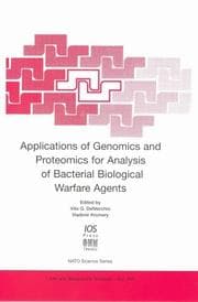 Tapa de Applications of Genomics and Proteomics of Bacterial Warfare Agents