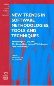 Tapa de New trends in software methodologies, tools and techniques