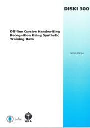Tapa de Off-line Cursive Handwriting Recognition Using Synthetic Training Data:  Volume 300 Dissertations in Artificial Intelligence - Infix (Diski: Dissertationen Zur Kuenstlichen Intelligenz)