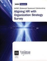 Tapa de Aligning HR with Organization Strategy Survey