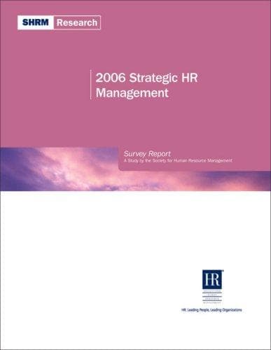 Tapa de 2006 Strategic HR Management