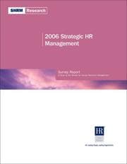 Tapa de 2006 Strategic HR Management