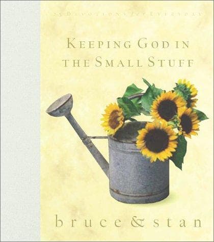 Tapa de Keeping God in the small stuff