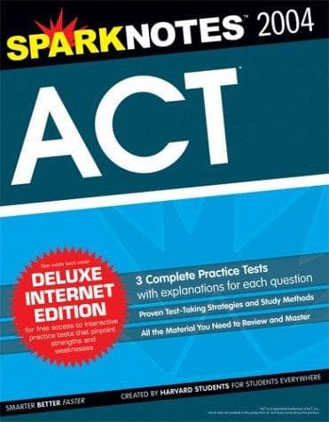 Tapa de ACT 2004 Deluxe Edition (SparkNotes Test Prep) (SparkNotes Test Prep)