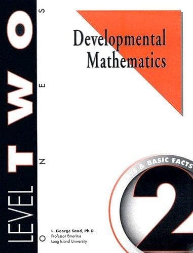 Tapa de Developmental Mathematics Student Workbook, Level 2. Ones