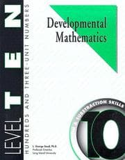 Tapa de Developmental Mathematics Student Workbook, Level 10. Hundreds and Three-Unit Numbers