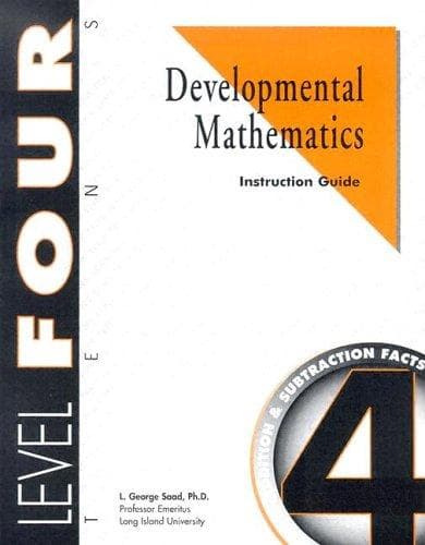 Tapa de Developmental Mathematics Instruction Guide, Level 4. Tens