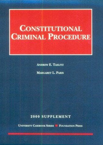 Tapa de 2000 Supplement to Constitutional Criminal Procedure