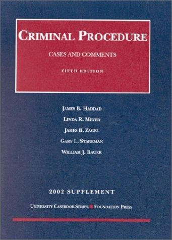 Tapa de Supplement to Criminal Procedure