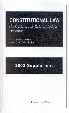 Tapa de Supplement to Constitutional Law