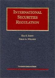 Tapa de International securities regulation