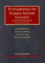Tapa de Fundamentals of federal income taxation