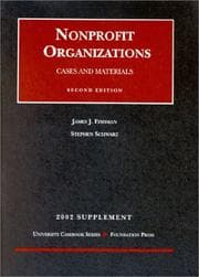 Tapa de Supplement to Nonprofit Organizations