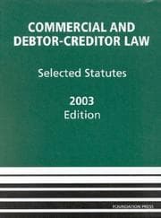 Tapa de Commercial and debtor-creditor law