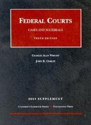 Tapa de 2003 Supplement to Federal Courts