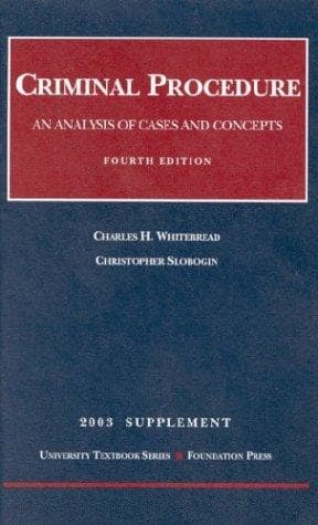 Tapa de 2003 Supplement to Criminal Procedure