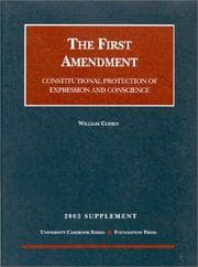 Tapa de 2003 Supplement to the First Amendment