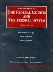 Tapa de 2003 Suppplement to the Federal Courts and The Federal System