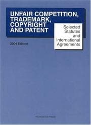 Tapa de Unfair Competition, Trademark, Copyright and Patent, 2004