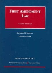 Tapa de first amendment law 2005