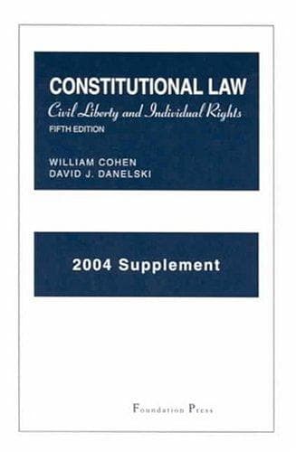 Tapa de 2004 Supplement to Constitutional Law
