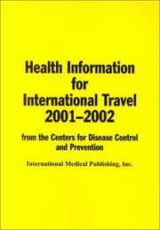 Tapa de Health Information for International Travel, 2001-2002 (Health Information for International Travel)