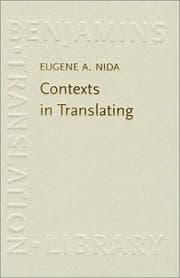 Tapa de Contexts in Translating (Benjamins Translation Library, 41)