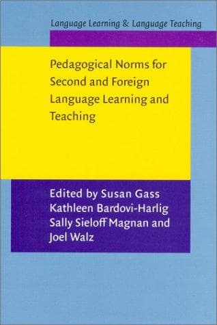 Tapa de Pedagogical Norms for Second and Foreign Language Learning and Teaching