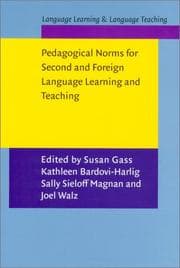 Tapa de Pedagogical Norms for Second and Foreign Language Learning and Teaching
