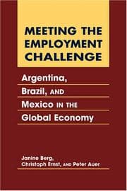 Tapa de Meeting the employment challenge