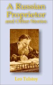 Tapa de A Russian proprietor and other stories