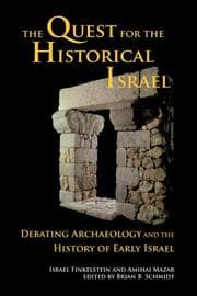Tapa de The quest for the historical Israel