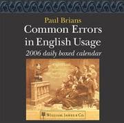Tapa de Common Errors in English Usage 2006 Daily Boxed Calendar