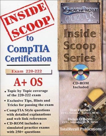 Tapa de InsideScoop to A+  Operating System Technology Exam 220-222