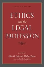 Tapa de Ethics and the legal profession
