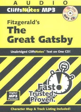 Tapa de Cliffsnotes Fitzgerald's the Great Gatsby