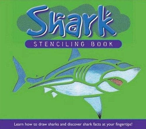 Tapa de Shark Stencilling Book