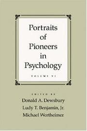 Tapa de Portraits of Pioneers in Psychology, Volume 6