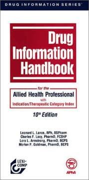 Tapa de Drug Information Handbook for the Allied Health Professional