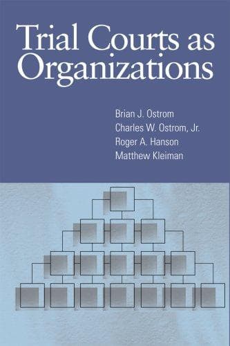 Tapa de Trial courts as organizations