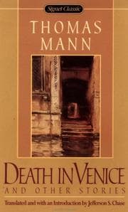 Tapa de Death in Venice and other stories